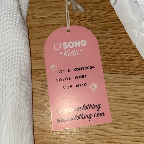 Spring jacket for girls ivory white size 9 - Picture 8 of 8